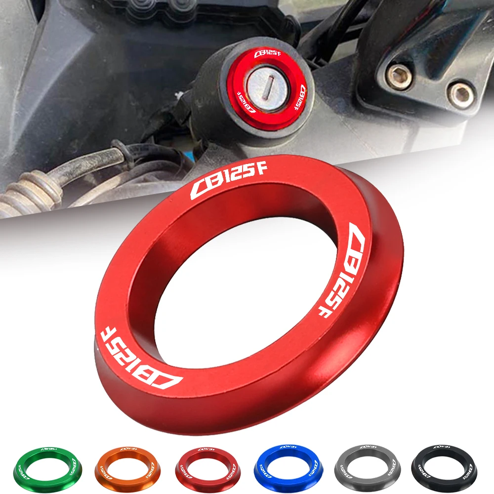 NEW Arrivals Circle Cap rcycle Accessories Ignition Switch Cover Ring Key Aluminum For Honda CB125F CB 125 F CB125 F 2016