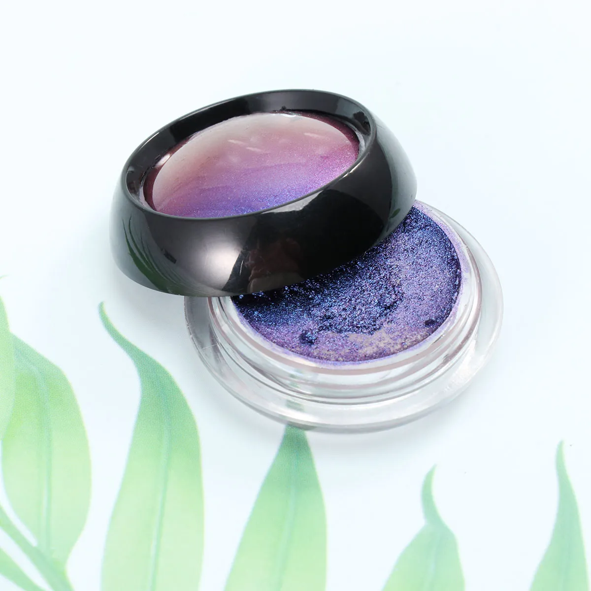 Professional Light-Shifting Eyeshadow Powder with Diamond Texture Highly Pigmented Long-Lasting Silky Shine for Party Salon and