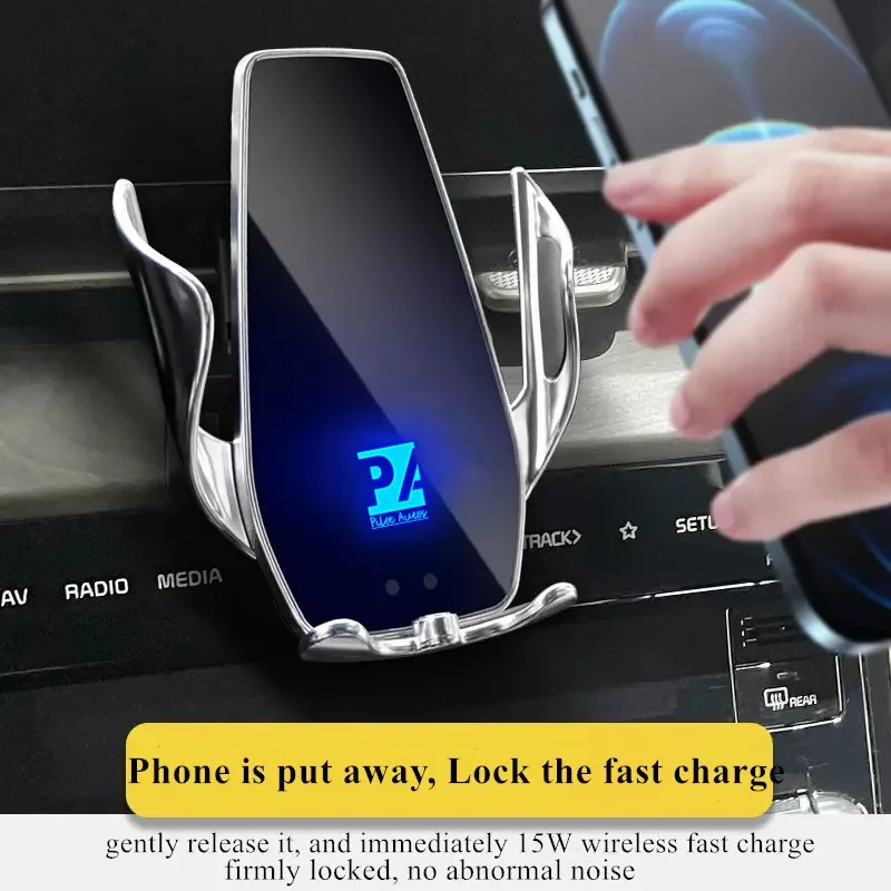 2021 For KIA Carnival Phone Holder Wireless Charger Car Mobile Phones Mount Navigation Bracket GPS Support 360