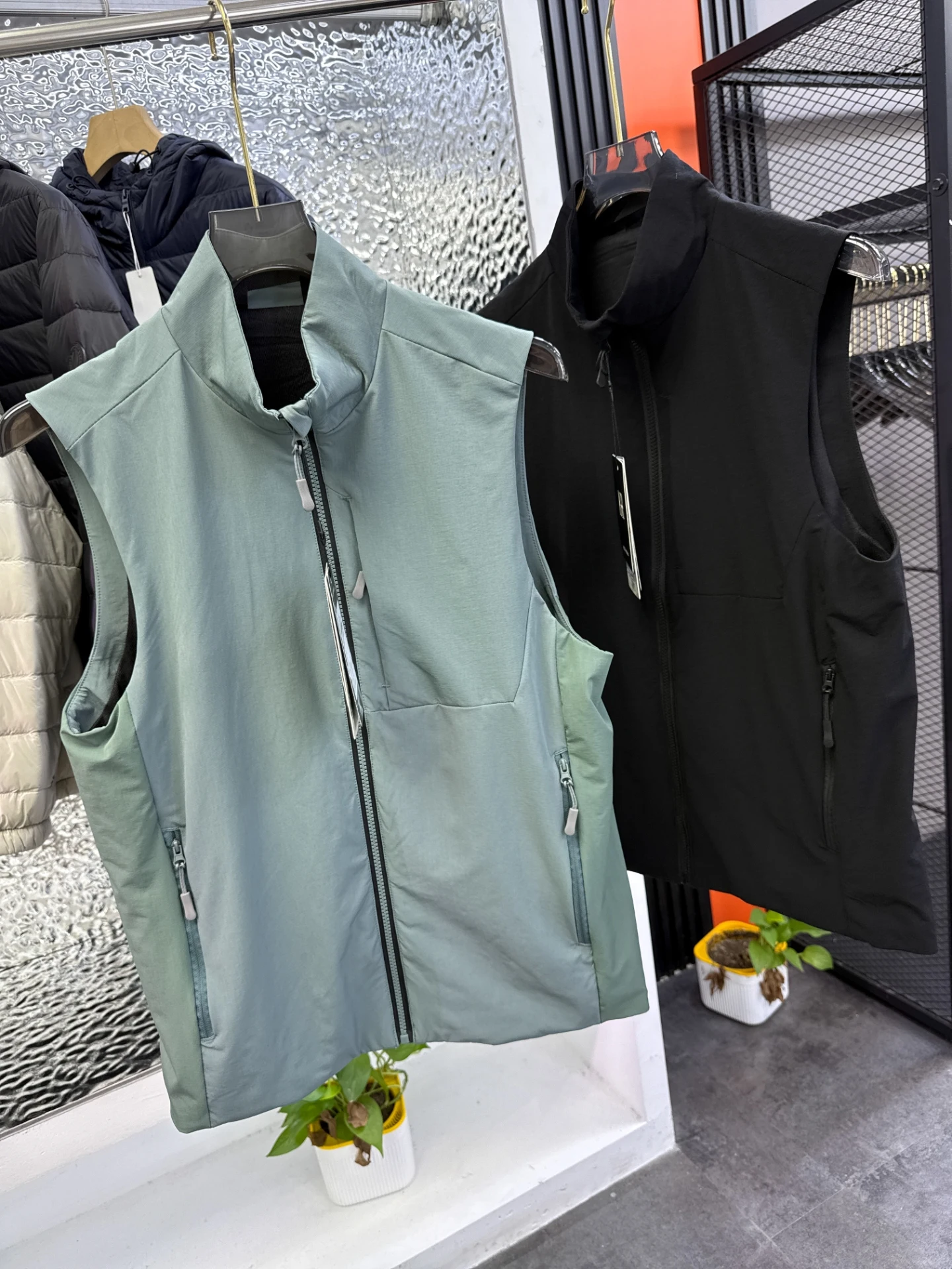 

Outdoor Function Thin Fce Lined Autumn Winter New Men's Faion Sports Casual Woven Qui Dry Thin Fce Vest Trendy