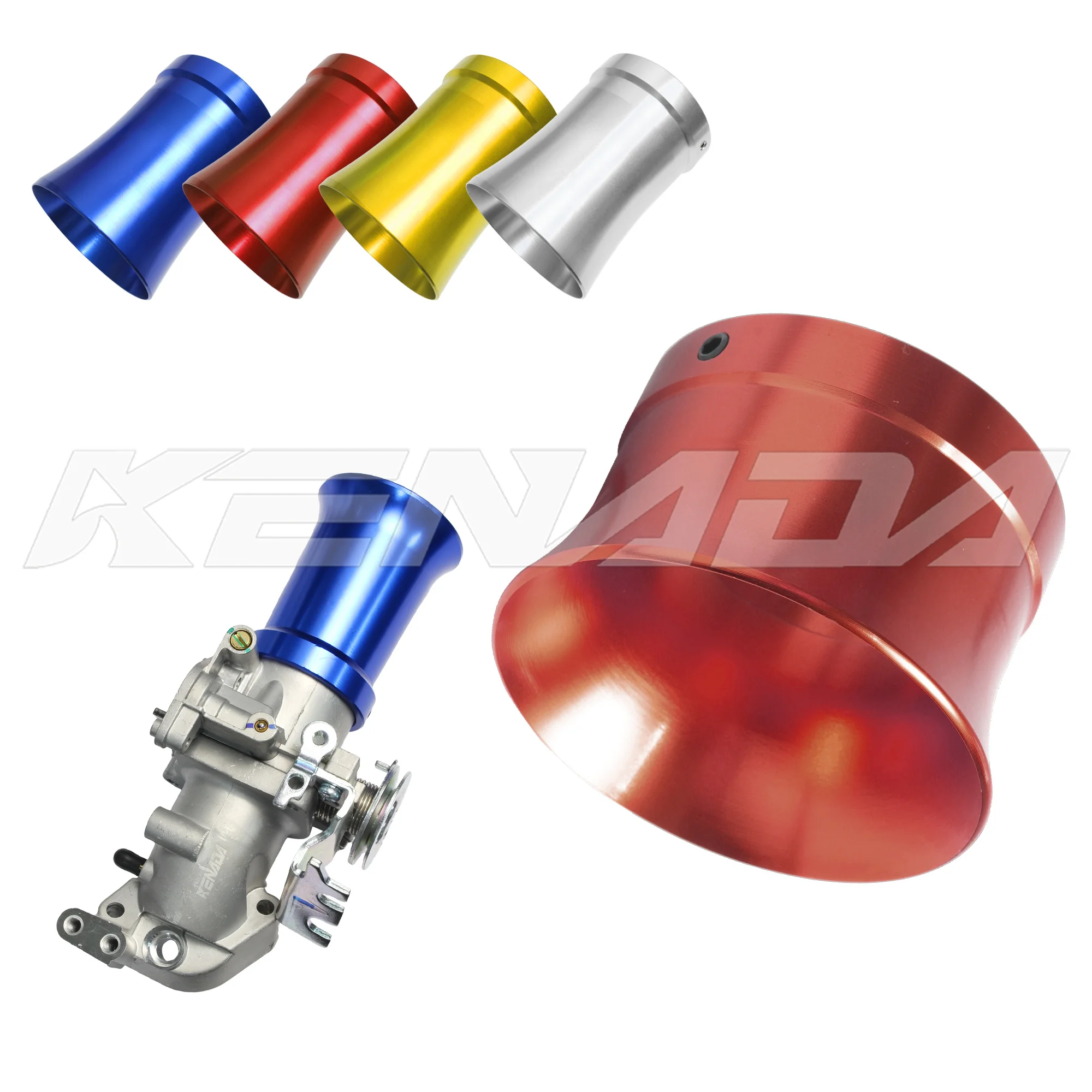 Throttle Body Velocity Stack Air Intake Trumpet Funnel for PCX ADV Vario Click Stylo 160 Lead 125 4V Giorno AirBlade SH Mode