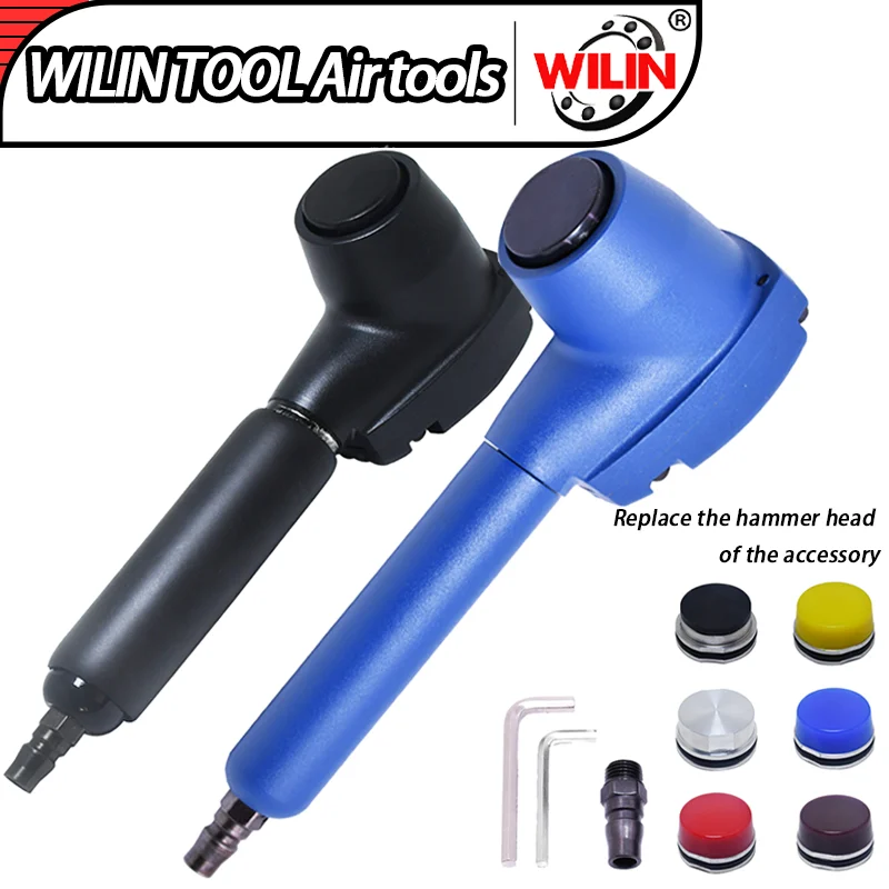 

Extend Handle Pneumatic Hammer Hand-held Air Palm Hammer 6 Different Hardness Tips Kit Set For Plastic Steel Rubber strip