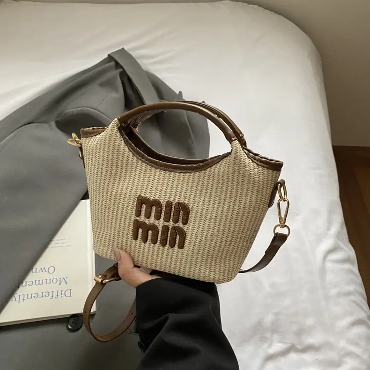 Minimalist Elegant Parisian Diaper Bags For Ladies Designer Simple Tote Bag Large Capacity Casual Shoulder Bag Stylish Leather