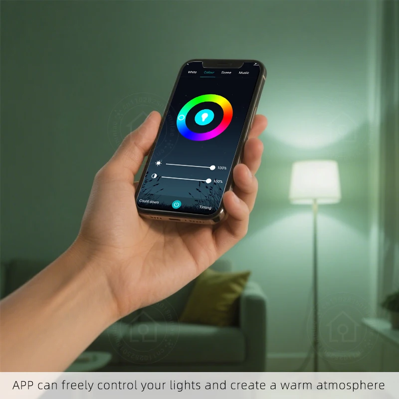زيجبي GU10 WIFI الذكية LED لمبات RGB C + W الأبيض 5 واط عكس الضوء مصابيح APP التحكم مصابيح كهربائية العمل أليكسا/جوجل مساعد #6