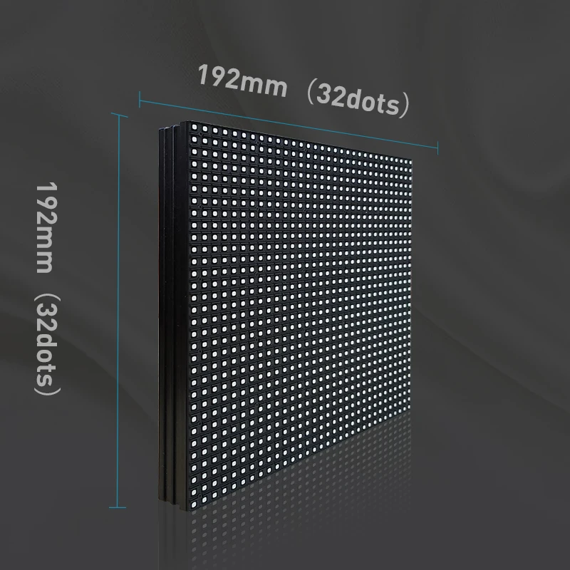 192*192mm P6 kolorowy moduł Panel wyświetlacza LED 32*32 pikseli skanowanie 1/8 na zewnątrz 3 w1 SMD2727/3535 RGB P6 moduł Panel wyświetlacza LED