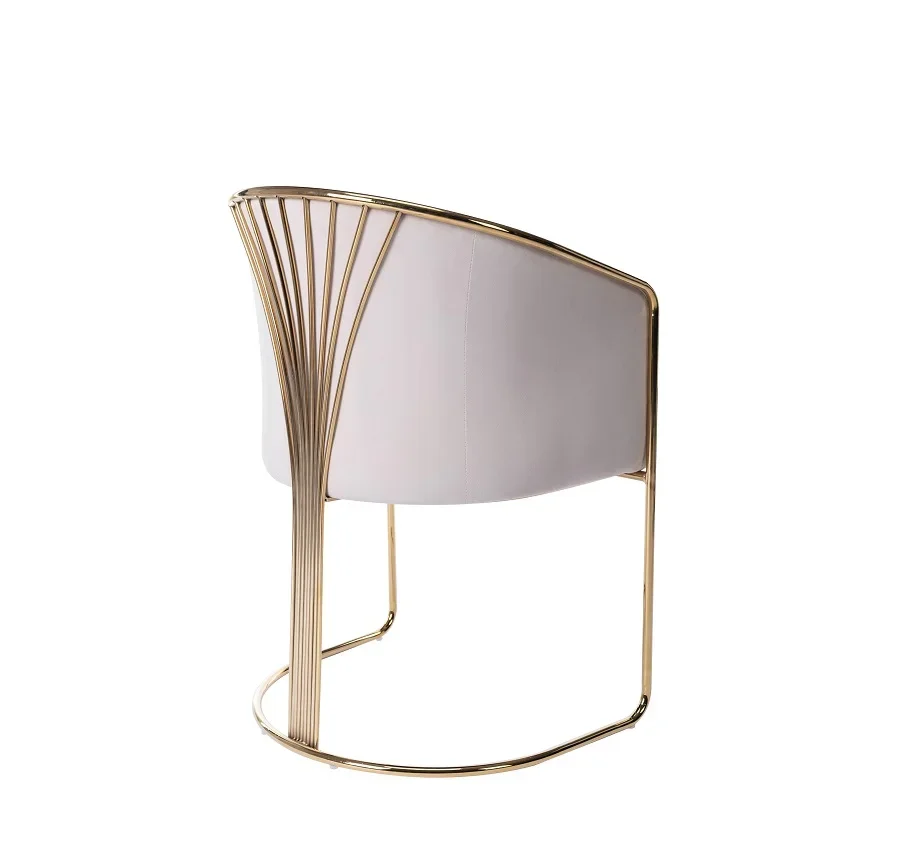 

z Newest Luxury Modern Dining Chair Golden Stainless Steel Velvet Restaurant Chair for Home Hotel Wedding