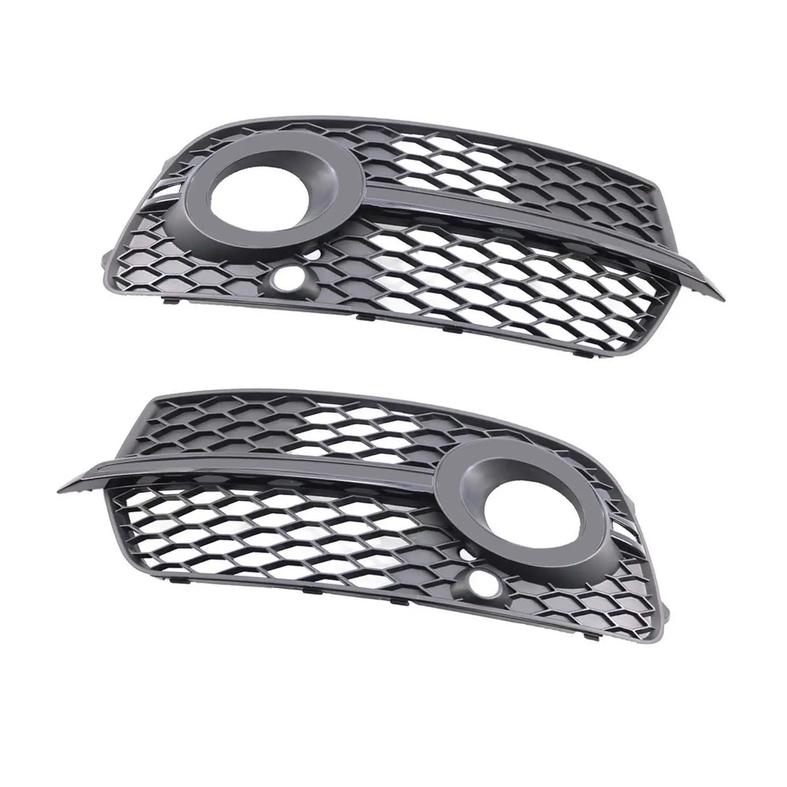 1 Pair Front Lower Bumper Grilles for Audi Q5 2013-16 Easy Installation