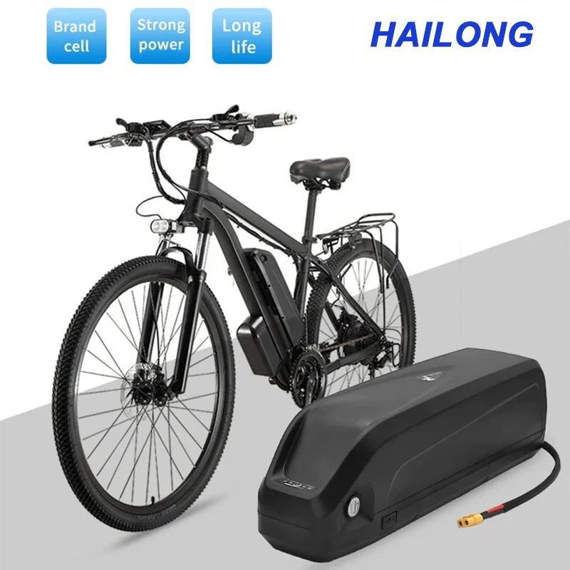 Accolmile Hailong 36V 48V 52V 13Ah 15Ah 17.5Ah 20Ah E-bike Batteries Lithium Ion Cell 18650 21700 Electric Bicycle Ebike Battery