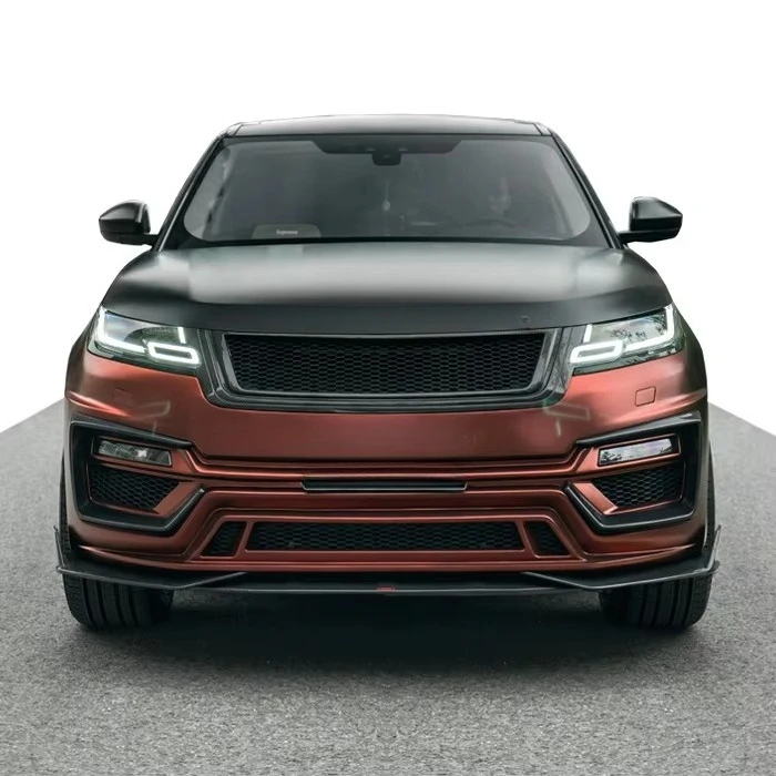 Body Kit for Land Range Velar Front Bumper Wide Flare Carbon Fiber Front Lip Rear Diffuser Side Skirts and Trunk Spoiler