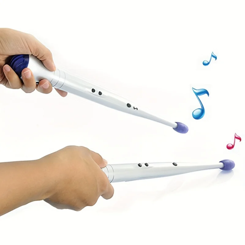 Electronic Induction Rhythm Music Drum Stick Percussion Instrument Practice Set（Does Not Include Battery）