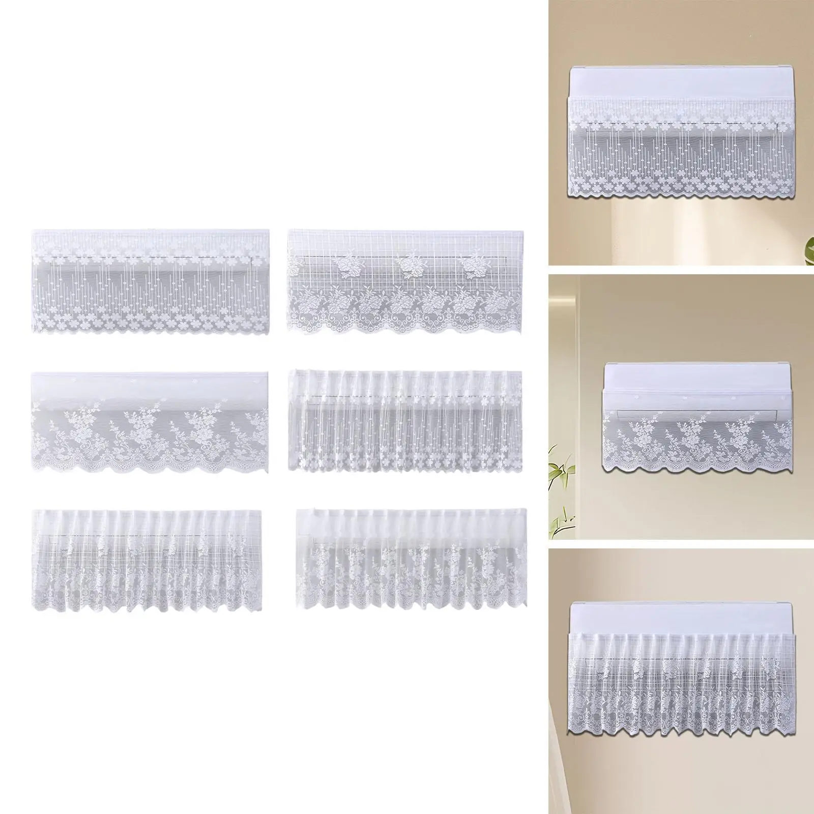 Air Conditioner Curtain Anti Direct Blowing Universal for Wall Mounted Air Conditioner Wind Flow Deflector for Office Home Hotel