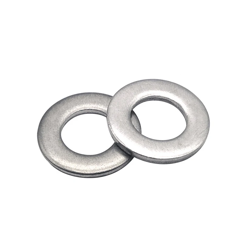 50pcs Flat Washer Plain Gasket Pad M2 M2.5 M3 M4 M5 M6 M8 M10 M12 M14 M16 M20 M22 M24 GB97 DIN988 304 Stainless Steel 10MM 12MM