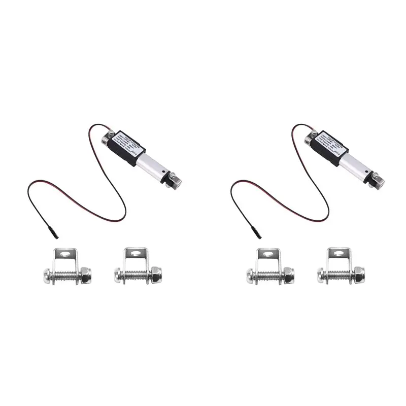 AB47-2X Micro-Type Linear Actuator,1In Stroke,90N/20.3Lb,Speed 9.5Mm/S Electric Waterproofactuator Motor Linearactuator 12V