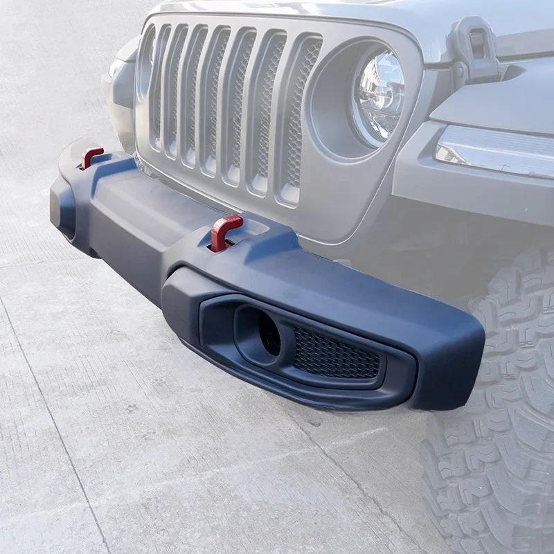 For Jeep Wrangler JL Rear Bumper Conversion Front Bars with Tow Hooks 18-24 Exterior Car Accessories