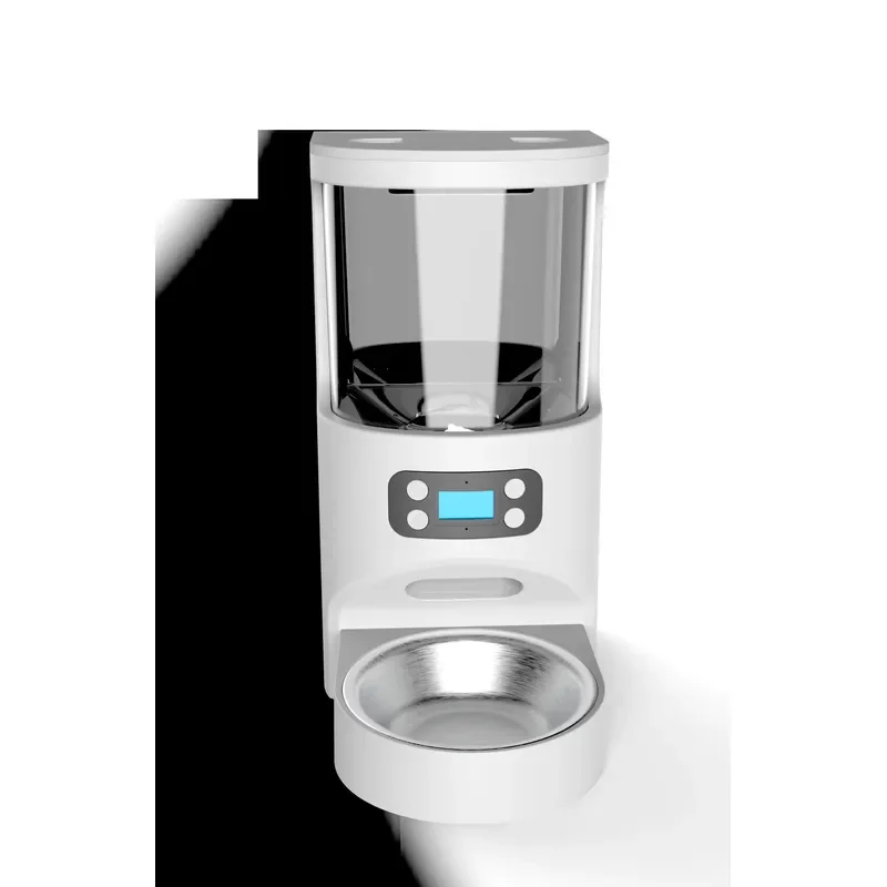 Automatic Smart Pet Feeder with HD Camera and WiFi App Control Timed Dry Food Dispenser for Cats Dogs Stainless Steel Bowl