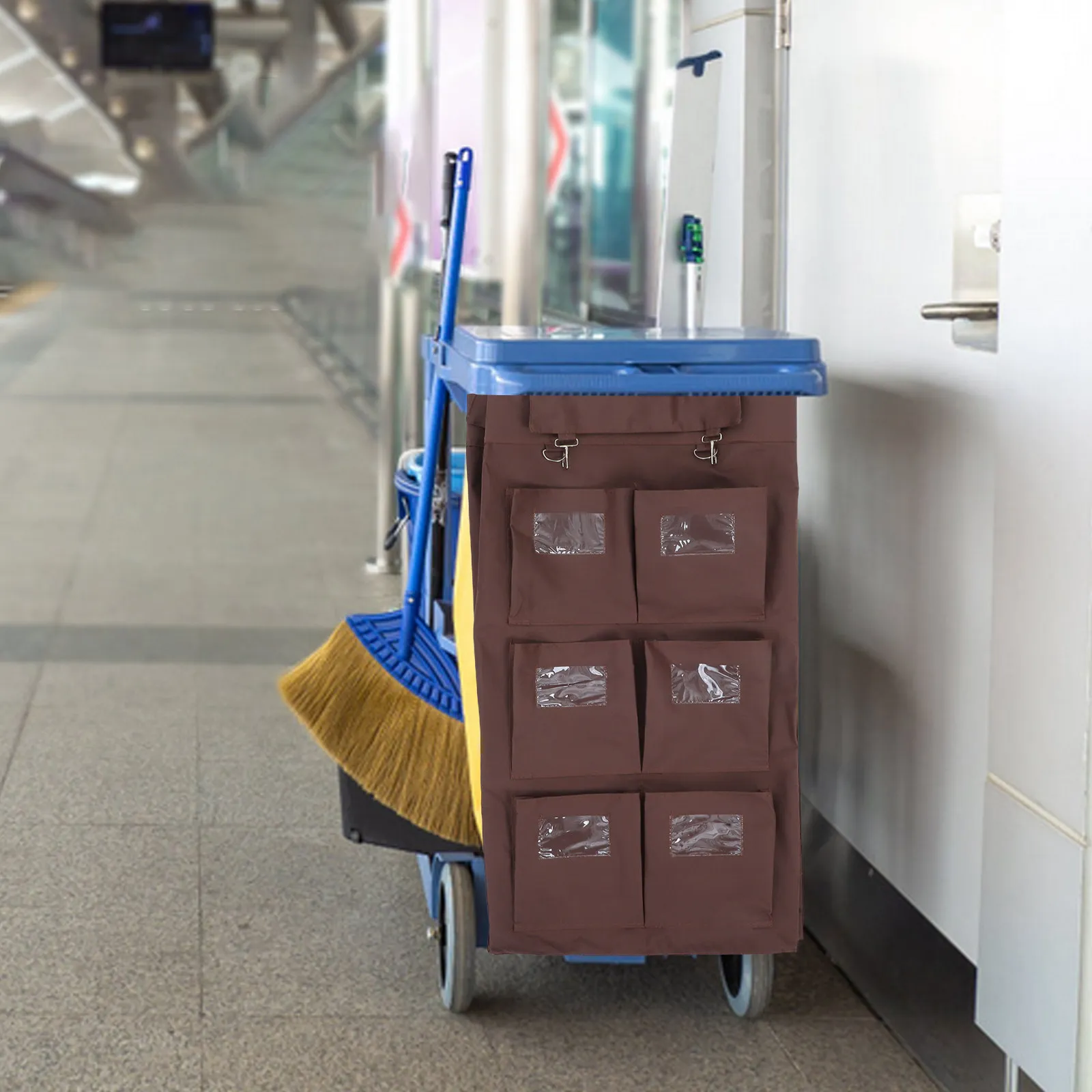 Spacious Rectangular Laundry Cart Replacement Bag Leakproof Heavy Duty for Commercial Cleaning Carts Hotels Laundromats