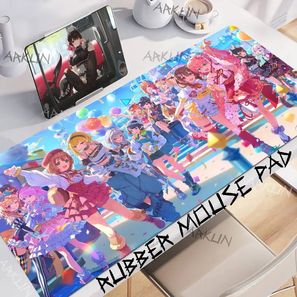 Fashion Kawaii Virtual Entertainer Omaru Polka Large Gaming Mouse Pad XXL 900X400 Gamer Computer Table Mat