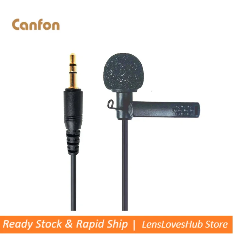 CANFON clip-on condenser microphone compatible with RODE GO 2.4G wireless system
