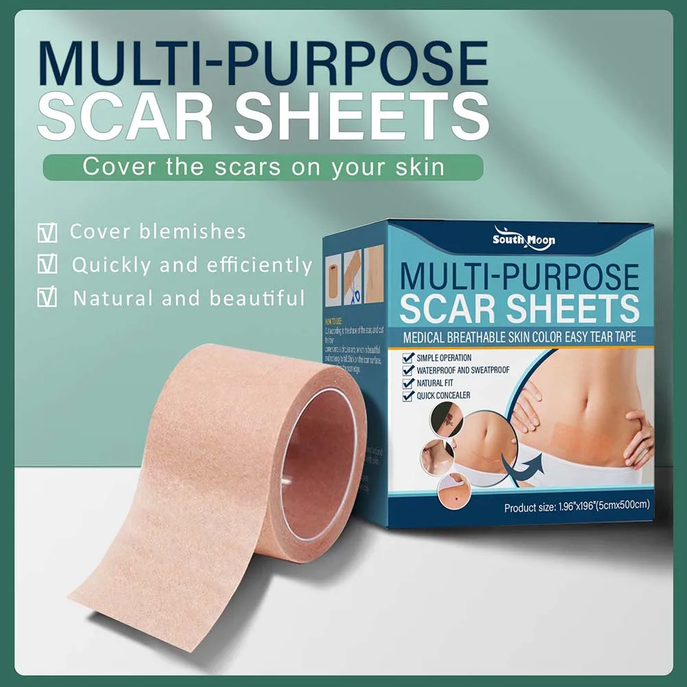 3/2/1Rolls Waterproof Skin Scar Concealing Patch Multi Purpose Blemishes Coverage Invisible Sticker Men Women Body Beauty Care