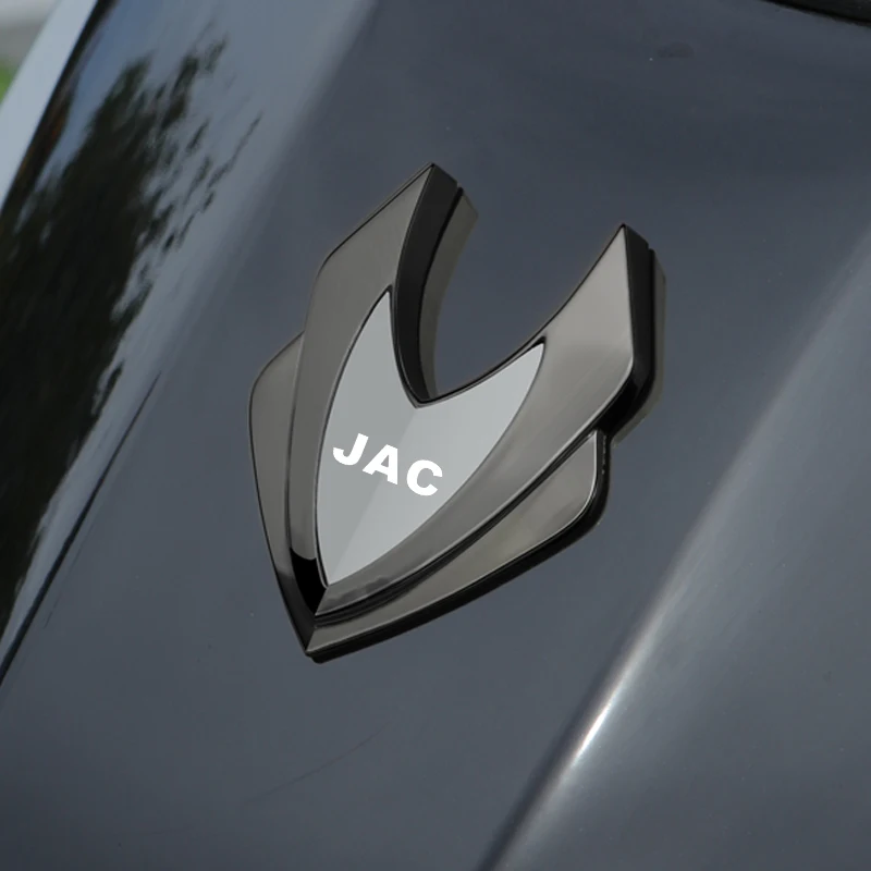 3d metal estilo do carro adesivo emblema emblema decalques automóveis para jac s2 j3 placa js2 s3 j2 s5 t8 afinar j5 j6 j4 vapor