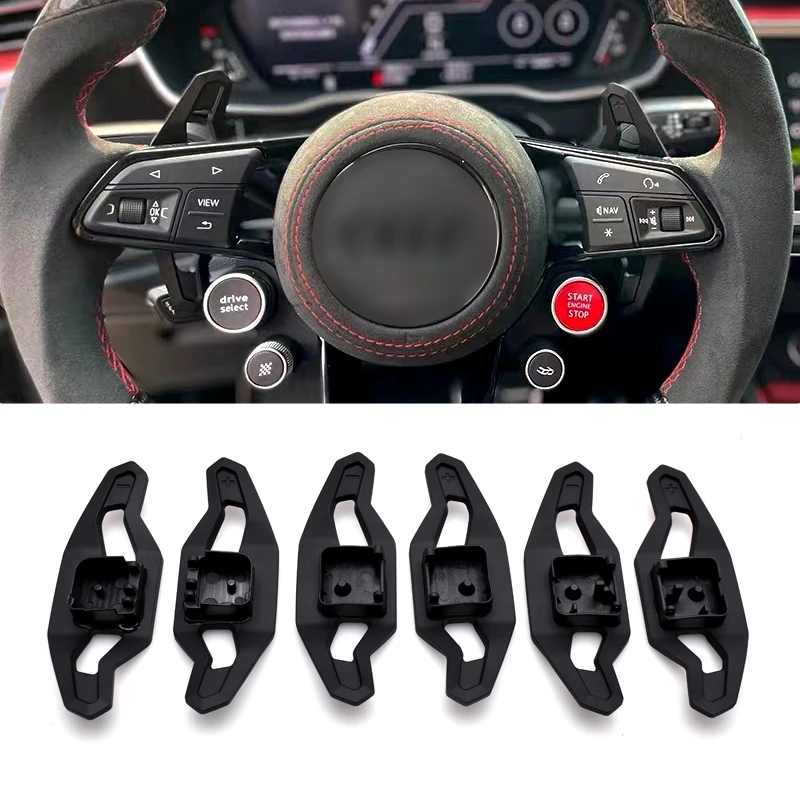 

SK CUSTOM Aluminum Alloy Steering Wheel Paddle Shifter Extension For Audi A4 B9 Q3 Q5L TT RS4 A3 Paddle Switches