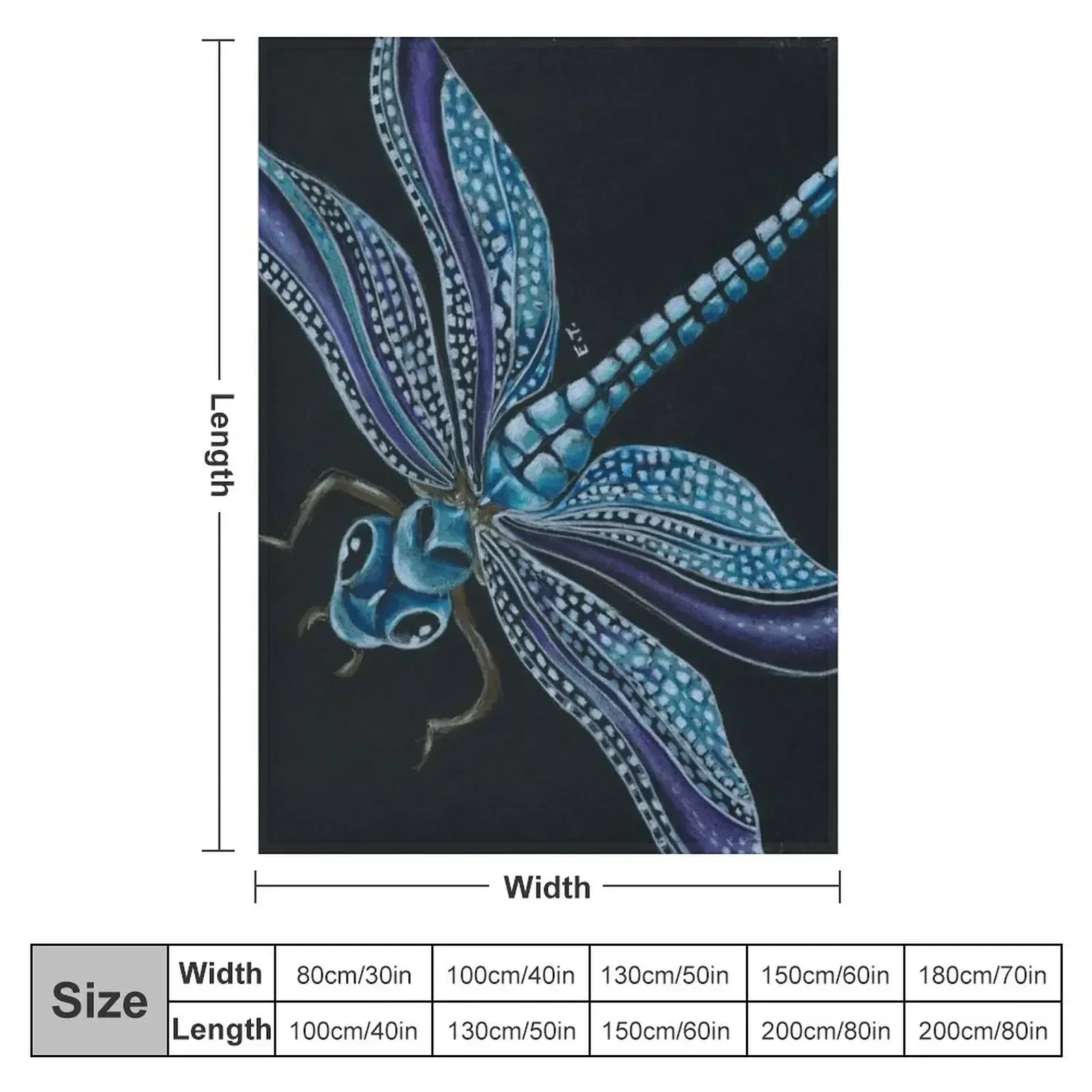 Dragonfly Magic Colored Pencil Art Throw Blanket Thermal Flannels heavy to sleep Blankets For Bed Retros Hairys Blankets