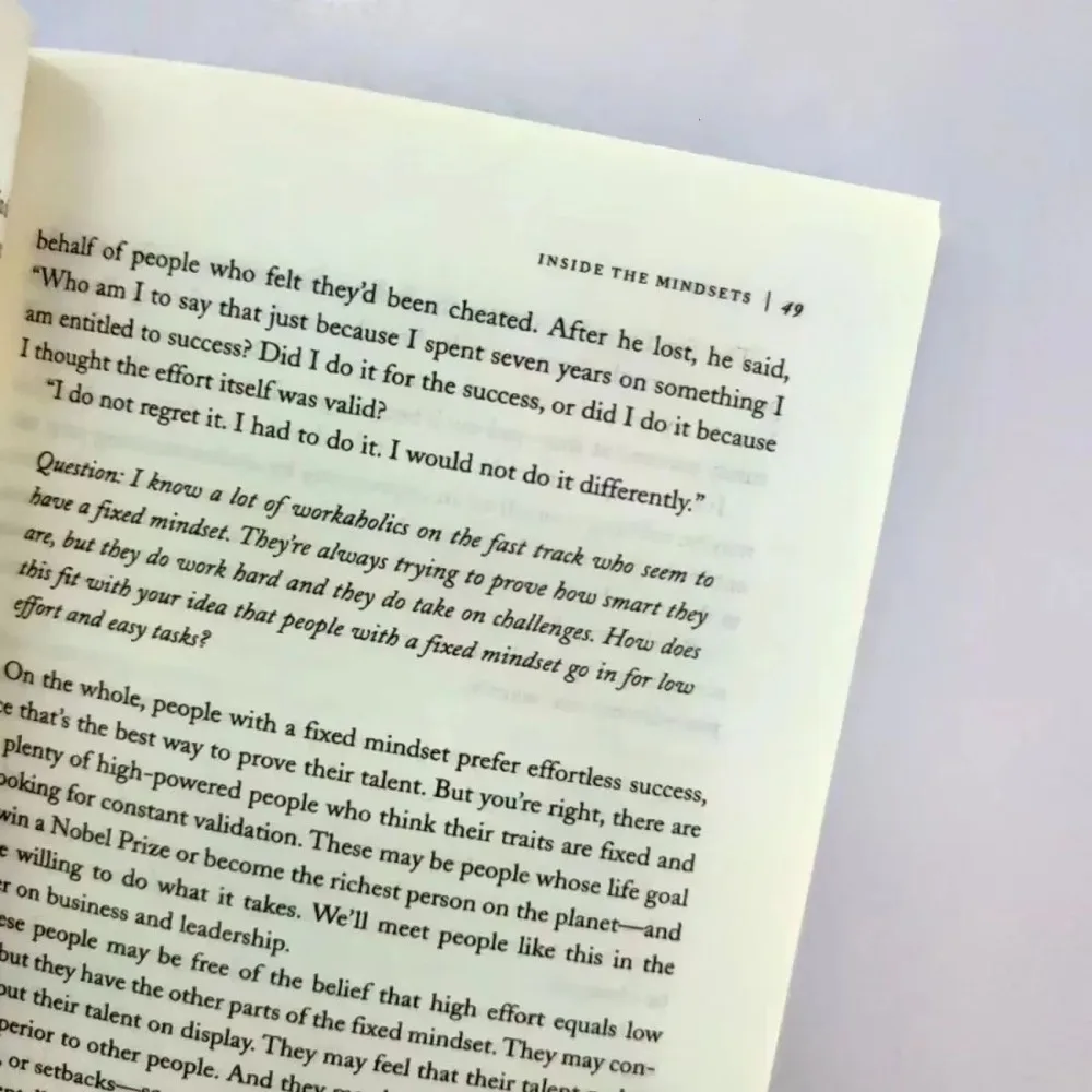 العقل علم النفس الجديد للنجاح الكتاب الإنجليزي لـ Carol S. Dweck الأدب الأجنبي كتاب ملهم