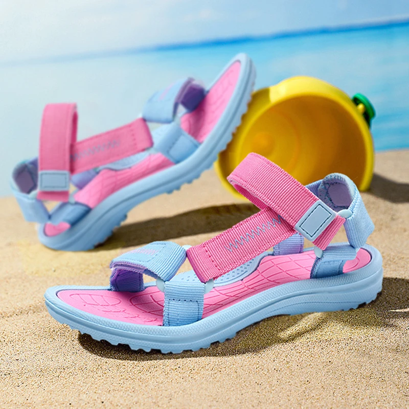 

Summer Breathable Sport Sandals for Girls Casual Beach Shoe Comfortable Walking Kids Non-slip Students Sandalias Size 30-38