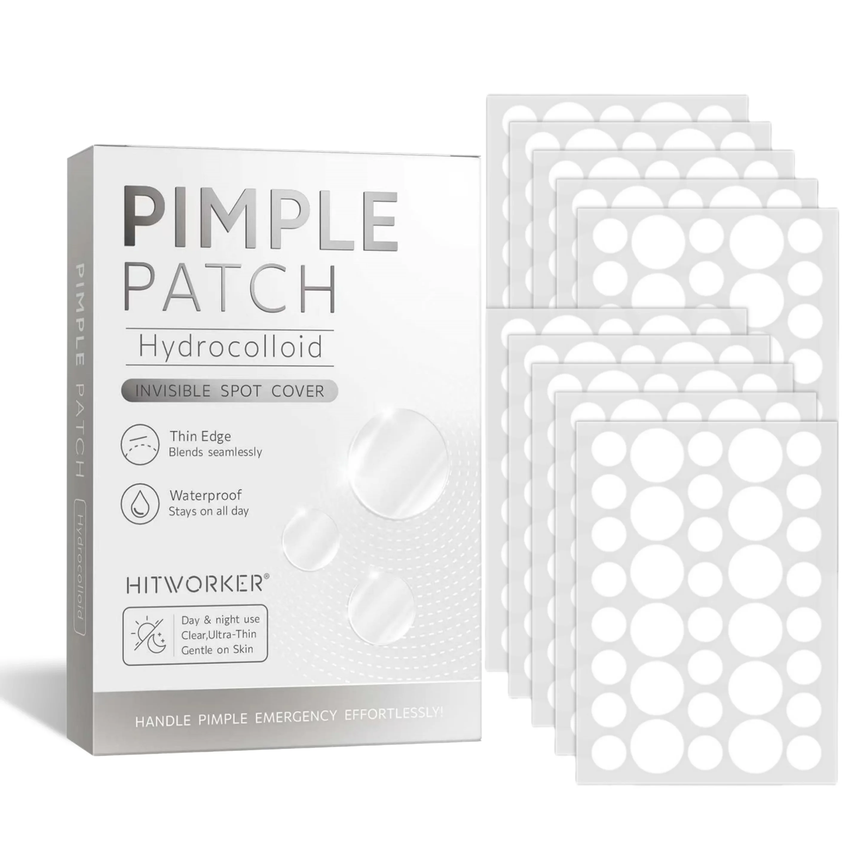360pcs Face Acne Patch Invisible Skin Care Pimple Acne Patches Anti-inflammatory Healing Absorbing Spot Sticker Covering Acne