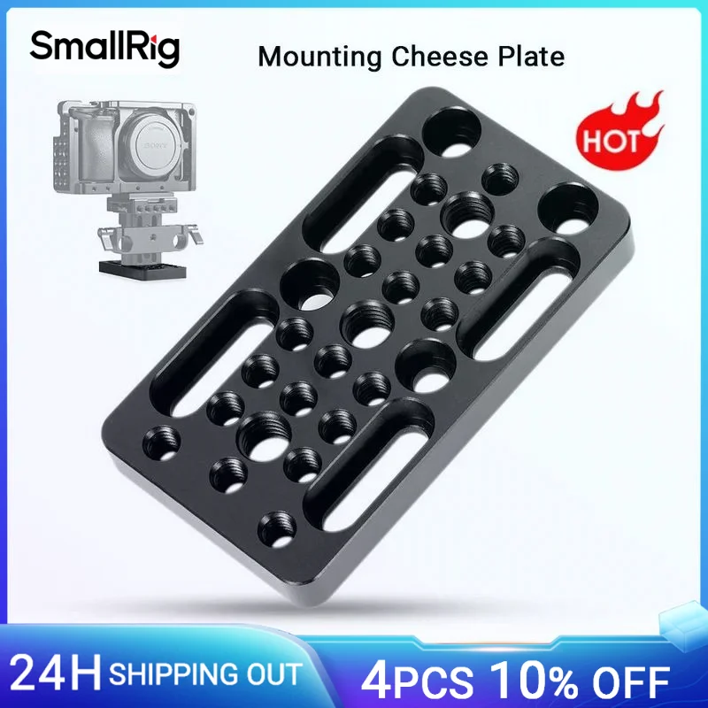 SmallRig Switching Plate Camera Mounting Cheese Plate for Railblocks Dovetails and Short Rods (Longer Version) - 1598