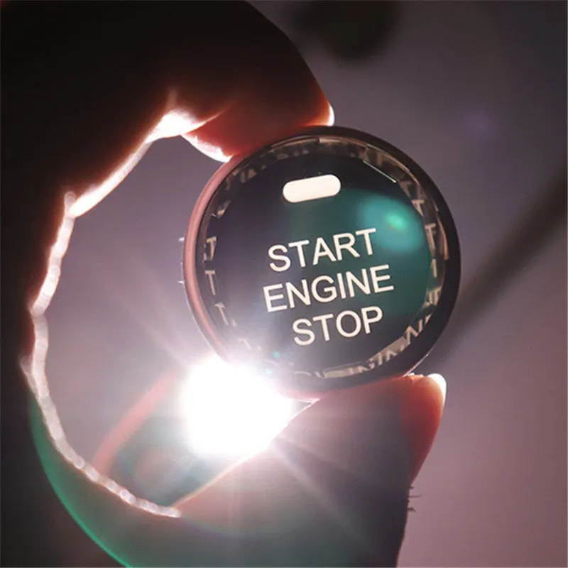 Crystal Style For Mazda 2 3 6 CX-3 CX-4 CX-5 CX-8 One-button START Stop Engine Button Replace Cover Modification Car Interior