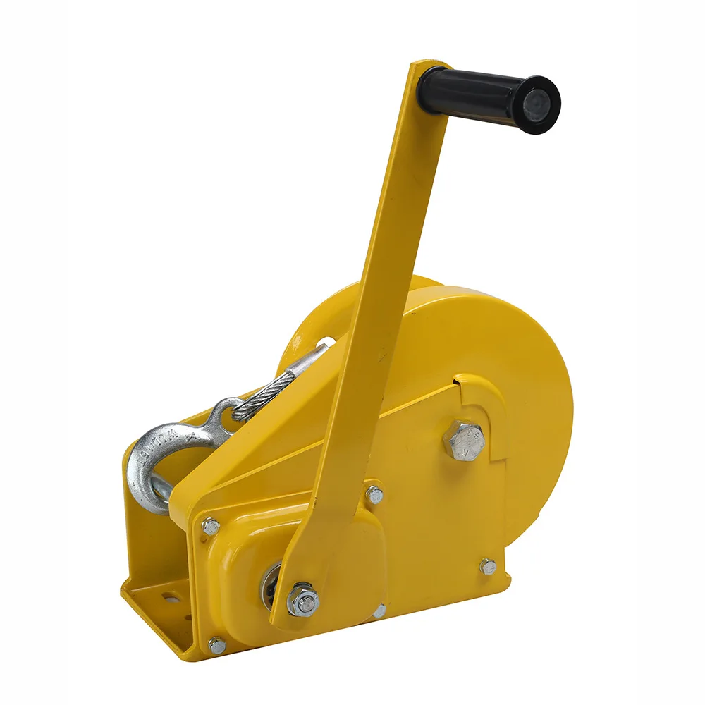 1200/1800/2600LB Two-way Self-locking Small Hand Windlass with Automatic Brake Manual Winch Tractor Winch Portable Whinches