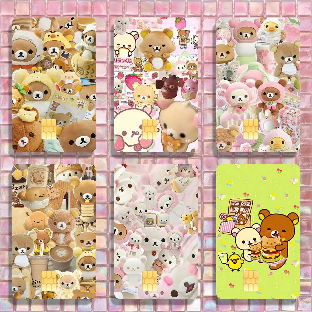 K-Korilakkuma R-Rilakkuma Stickers Credit Visa Debit Bank Charge Card Bus Metro Waterproof Sticker Decal Decoration