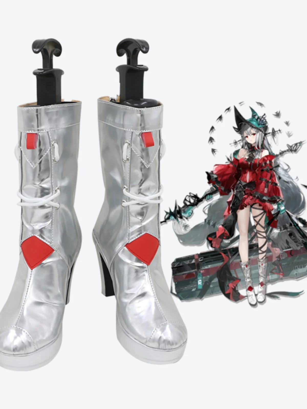 Arknights Skadi il cuore corrompuesto Scarpe cosplay Stivali Scarpe cosplay anime di Halloween
