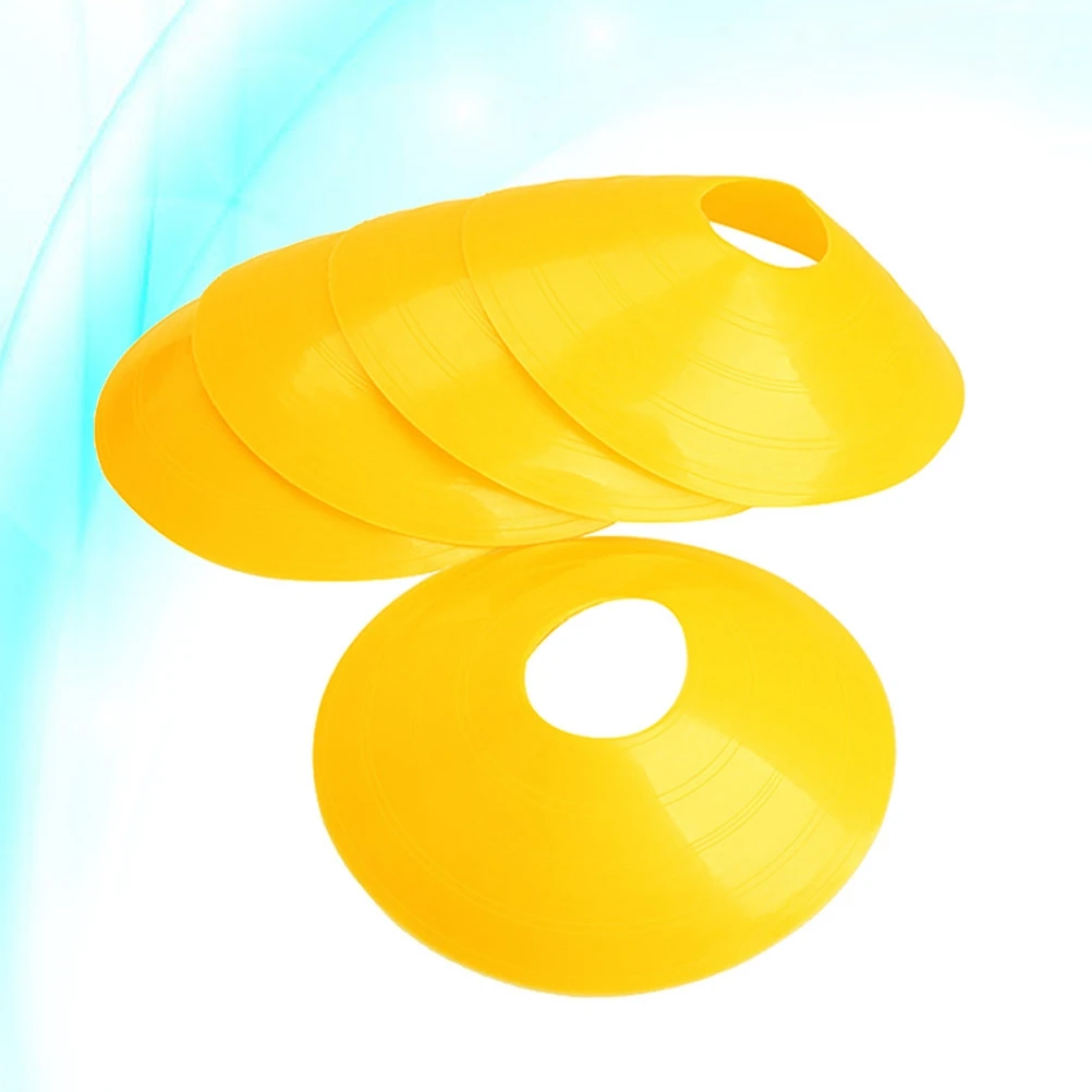 

10 PCS Football Training Sign Plate Playing Field Marking Equipment Soccer Tray Disc Cone Marker Obstacle