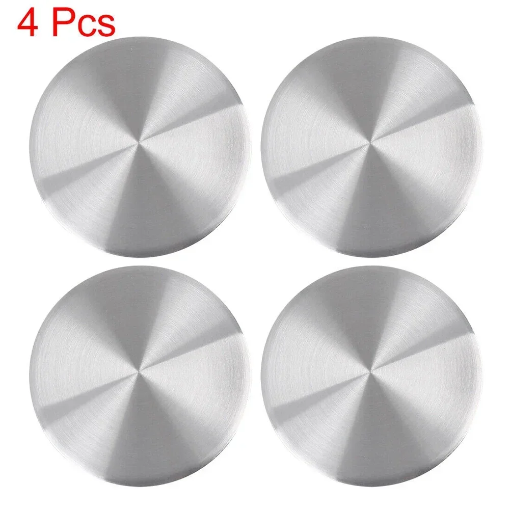 50mm Silver Tone Car Wheel Center Hub Cap Emblem Badge Decal Sticker 4pcs Domed Front And Back,fade-resistant And Waterproof.