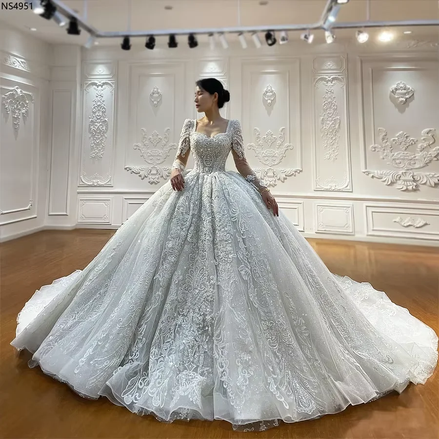 Customized Luxury Full Beading Princess Wedding Dress 2026 New Amanda Novias Official