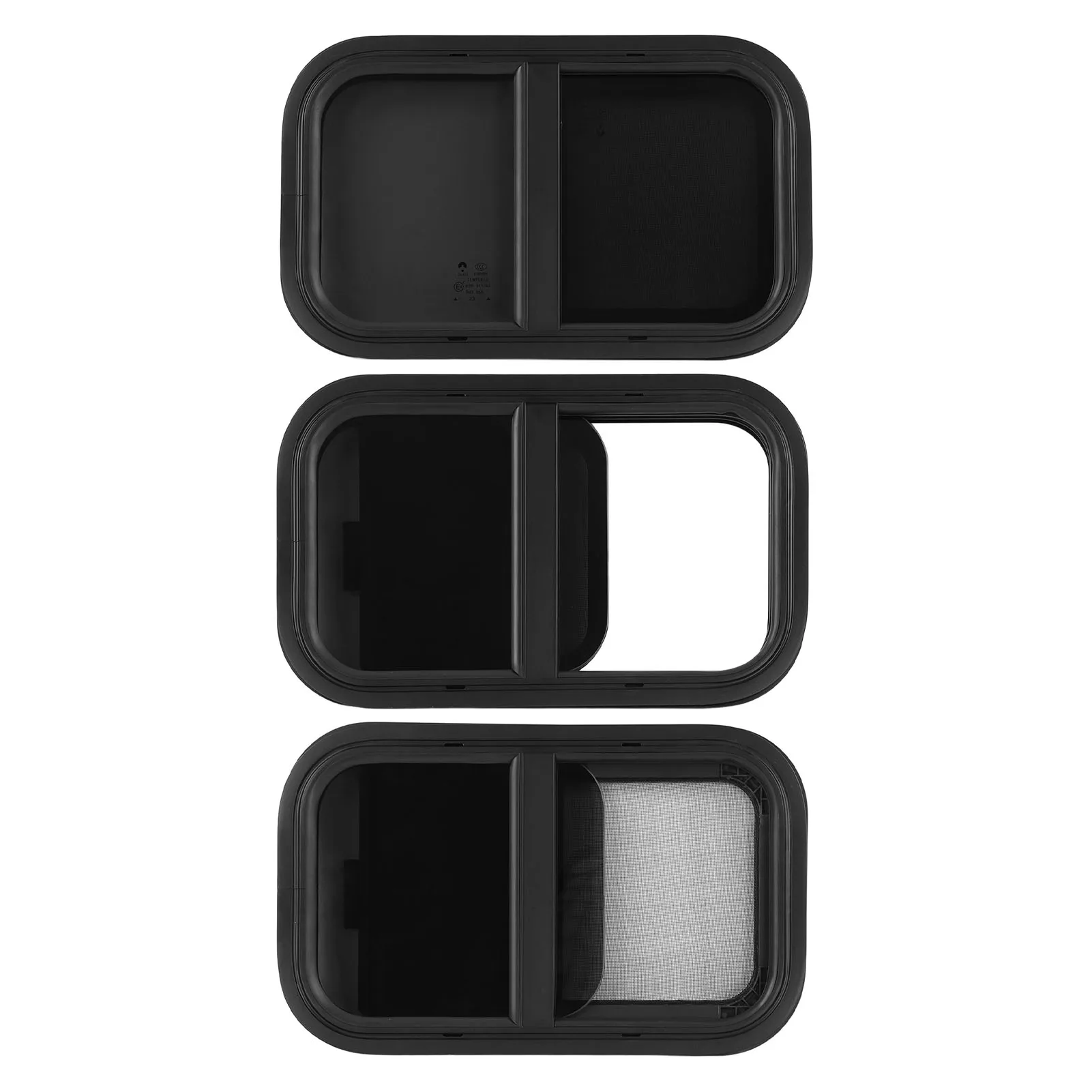 

RV Push Pull Window Rounded Corner Waterproof Sealed UV Proof Smooth Polished For Camper Engineering Vehicle new