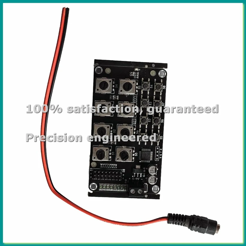 

Плата контроллера сервопривода с 8-позиционной поворотной ручкой и защитой от перегрузки по току, тестер сервоприводов для DIY роботизированных манипуляторов - VVNB