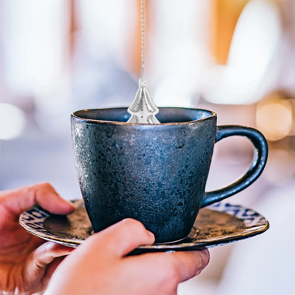 

4pcs Stainless Steel Mesh Ball Tree Shape Tea Infuser Strainer For Loose Leaf Tea Brewing Compact Filter Tool Fine Mesh Reusable