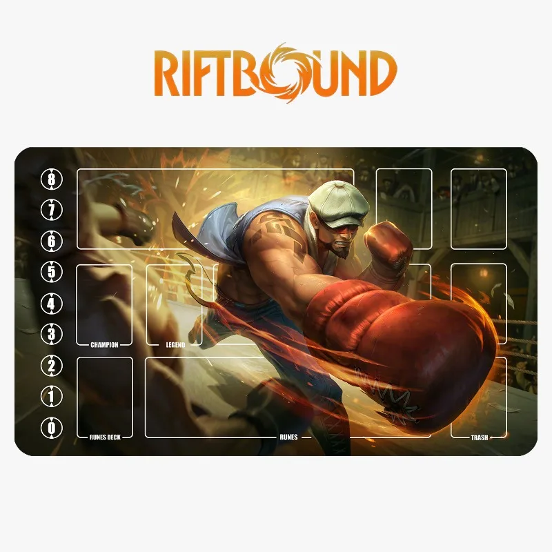 جديد Riftbound Leesin سلسلة 600x350 مللي متر لاعب واحد الميدان بطاقة معركة Playmat بطاقة شبكة مخيط حافة لوح مطاطي لعبة حصيرة لعبة #6