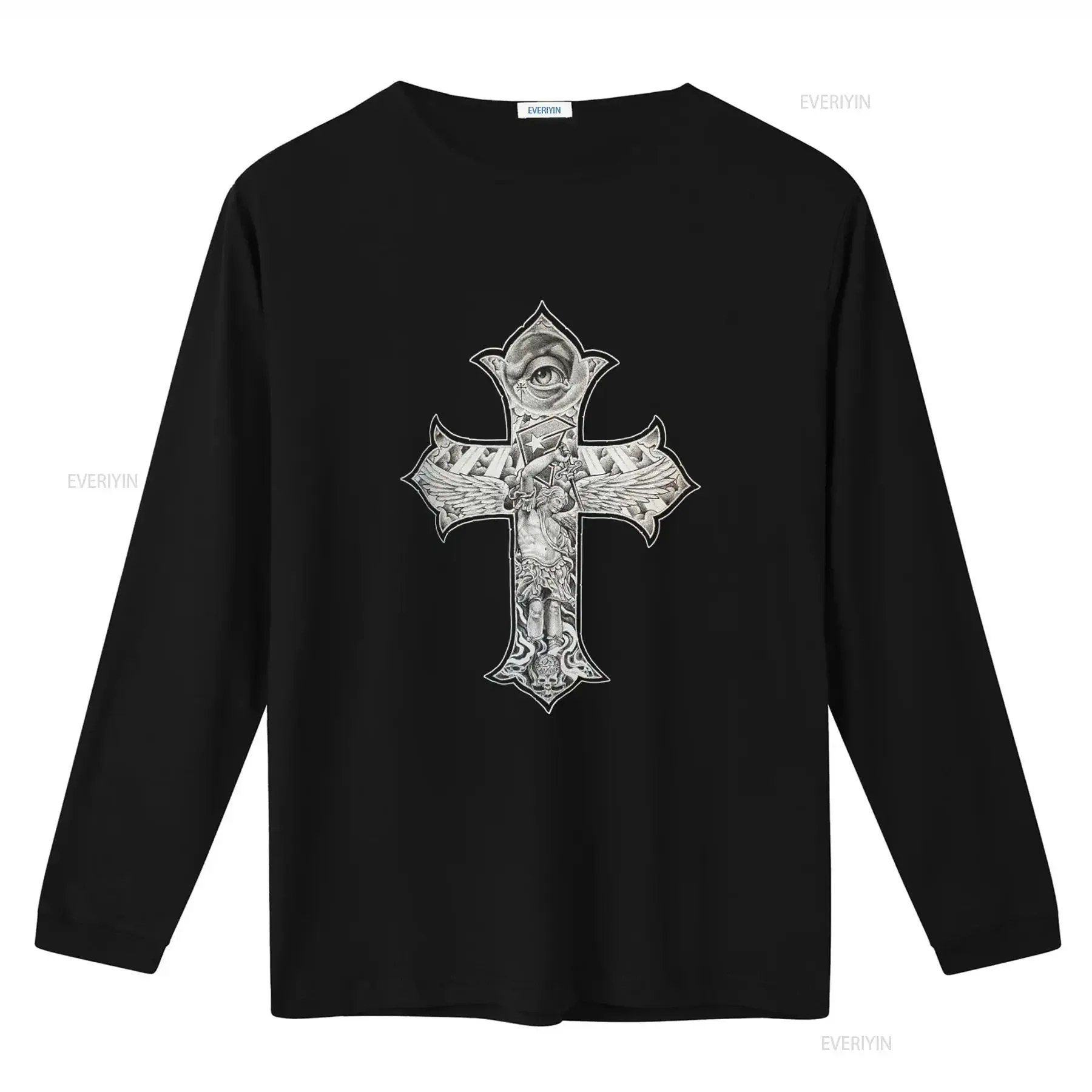 FAMOUS STARS STRAPS Franco Vescovi Tattoo Design T Shirt Rise Above Black S NEW vintage Washed streetwear Stylish Stretched
