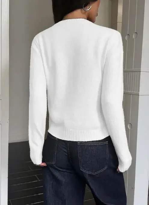 Y2K Hot Girl Hairy Knitted Long Sleeve Women's Coat Autumn/Winter New Style Female Fashion Knit Cardigan