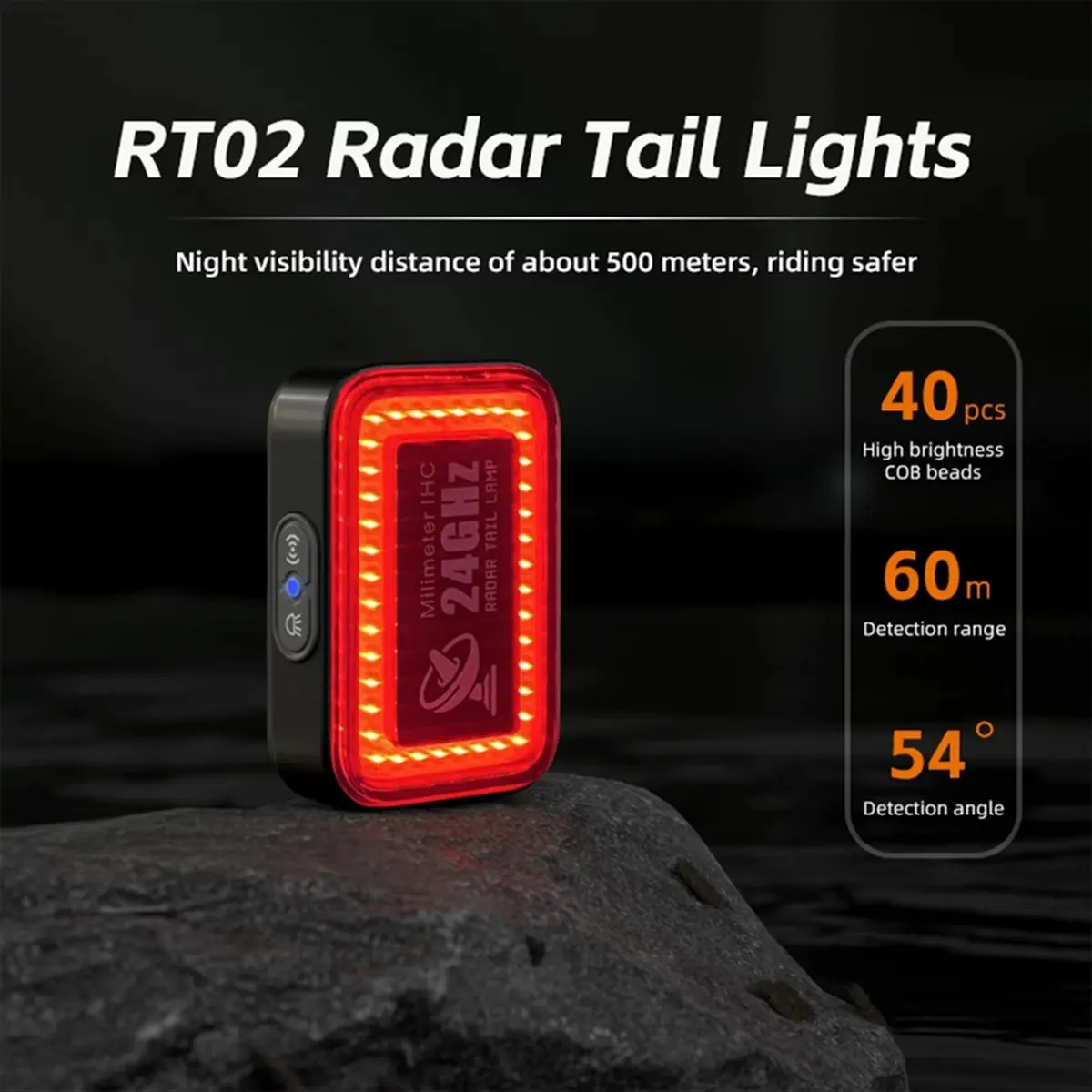 fanale-posteriore-bici-radar-dt783-24ghz-con-sensore-intelligente-luce-di-avvertimento-per-ciclismo-impermeabile-ip64-luce-led-per-bicicletta-accessori-bici