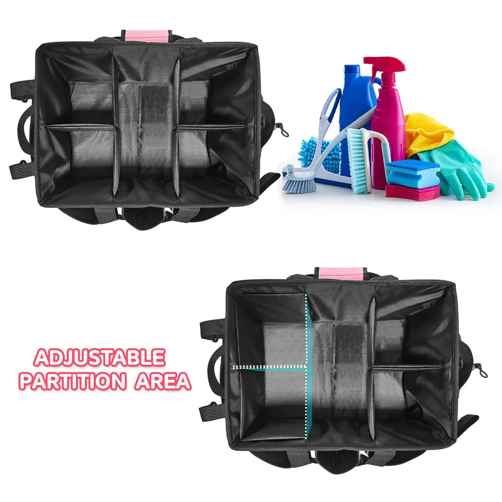 

Cleaning Supplies Organizer with Handle Cleaning Tool Organizers Storage Tote Bag Under Sink Car Cleaning Tool Organizer Bag