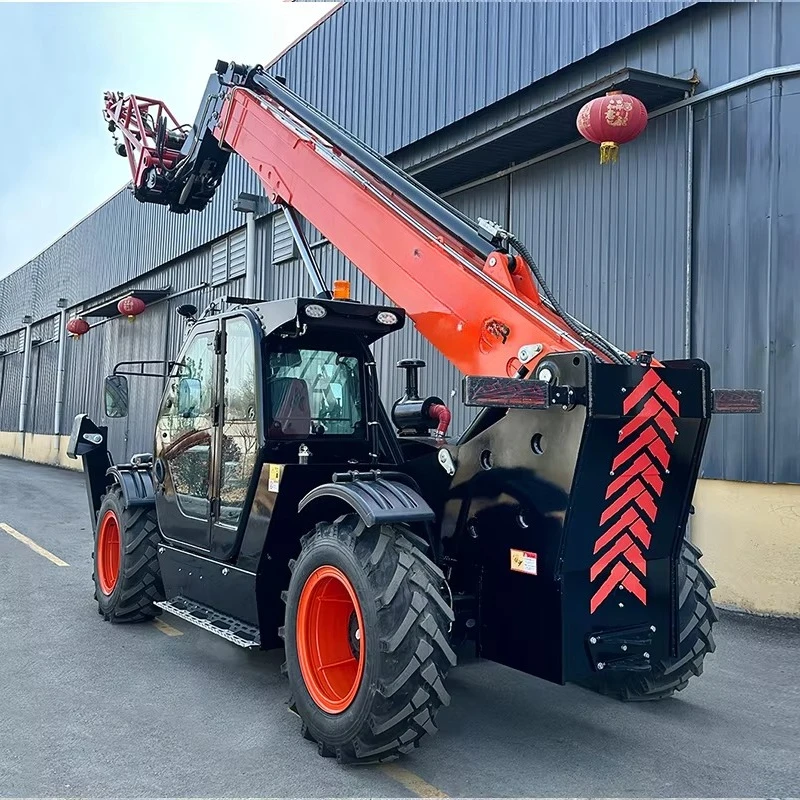 Telescopic Handler Loader New Heavy Hydraulic Crane Telehandler Diesel Engine Power Source Telehandler Forklift