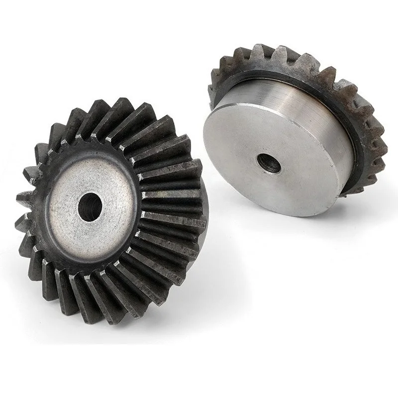 Transmission Parts Mechanical Power Transmission Gears 4/5 Mod Bevel Gear 15~25 Teeth Metal Bevel Gear