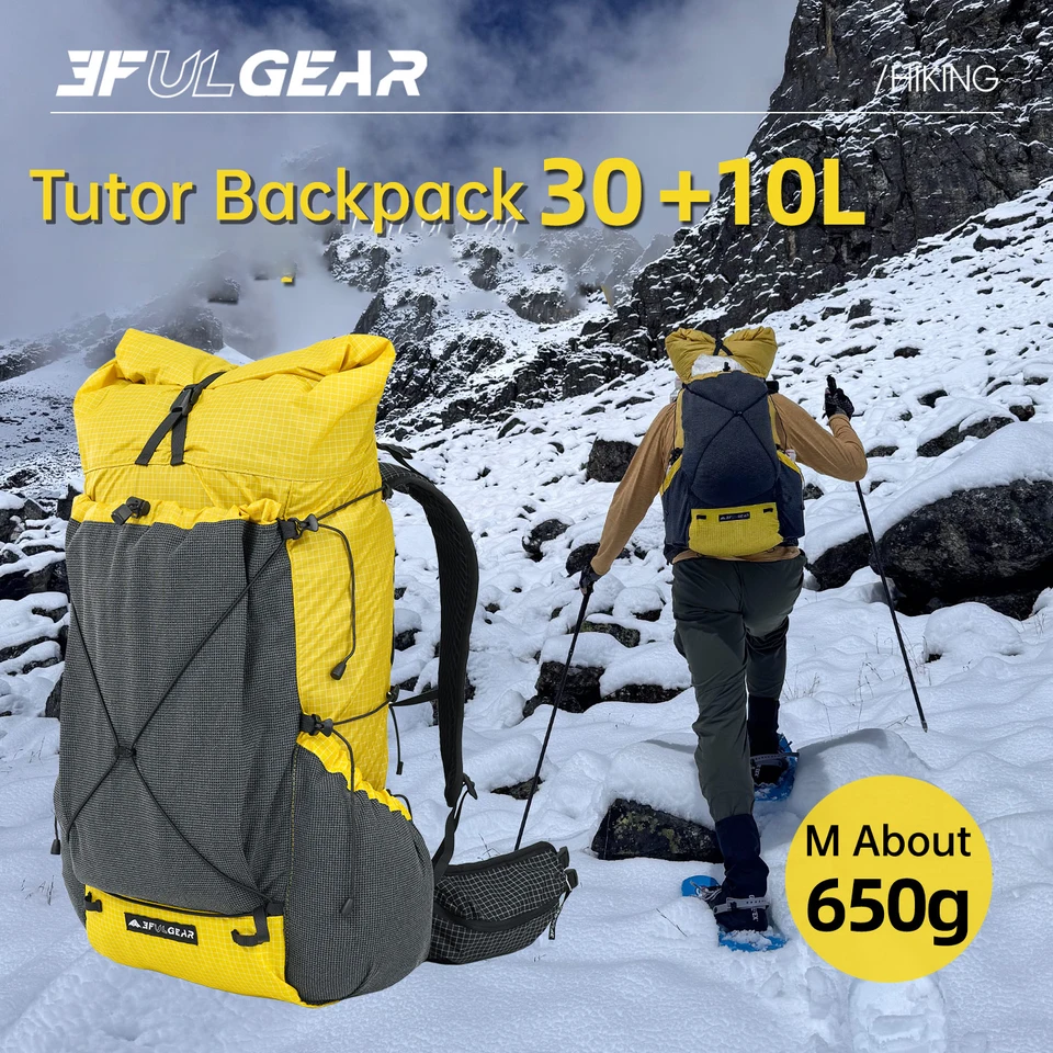 3F UL GEAR Tutor Ultra Backpack Outdoor Camping 30+10L Ultralight