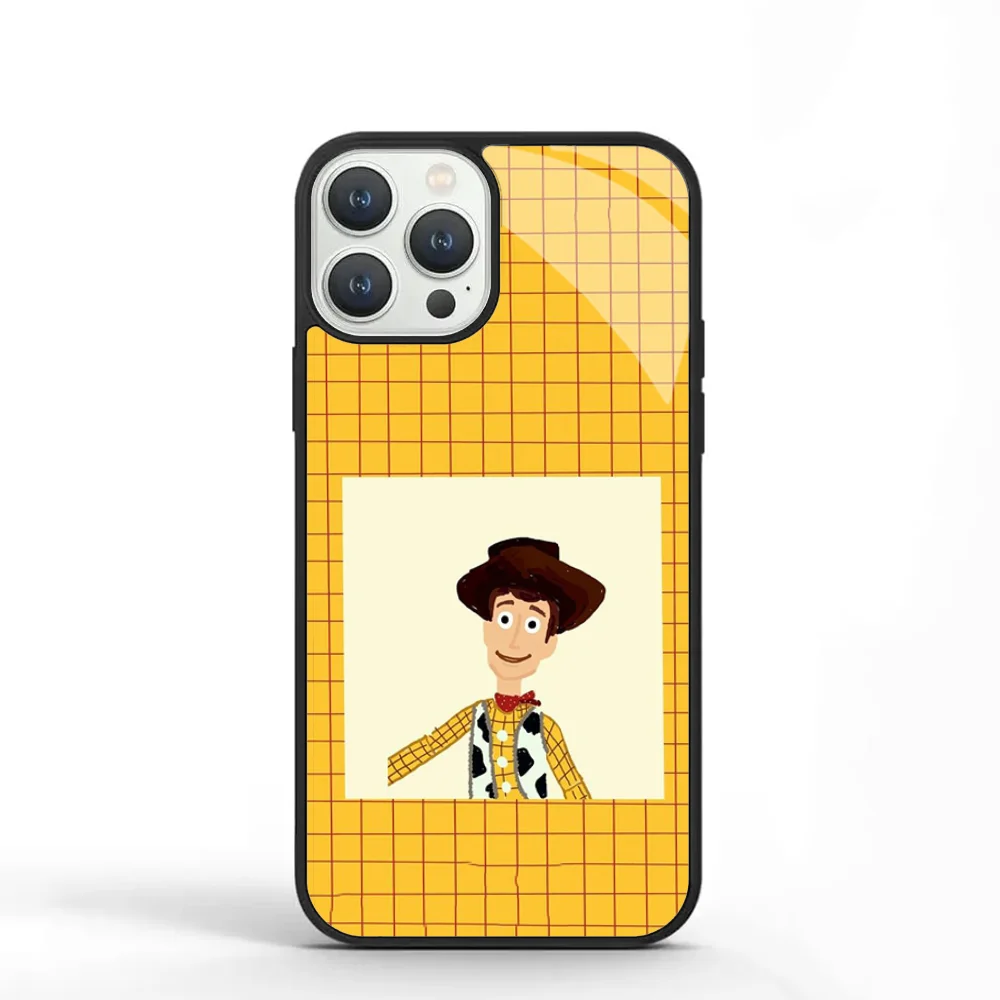 Cartoon T-TOY STORY Phone Case For IPhone 11 12 13 14 15 Plus Pro Max Mirror Acrylic PC TPU Cover