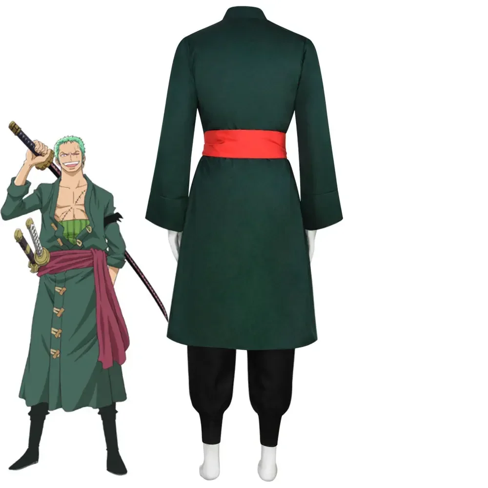 Anime Cosplay Roronoa Zoro Männliches Kostüm